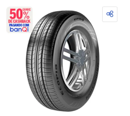 (R$ 214 BANQI) Pneu Aro 15 Bridgestone Ecopia EP150 195/60 R15 88V