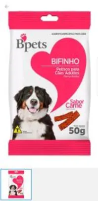 (MagaluPay $0,43) Bifinho para Cachorro Adulto Bpets Carne 50g | R$1,89