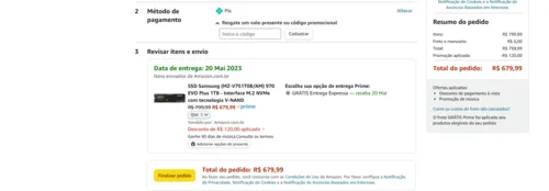 Imagem na descrição da promoção