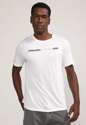 Camiseta Cavalera Logo Branca