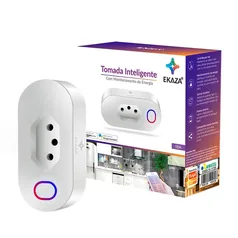 Tomada Smart Ekaza, Wi-Fi, 16A, Alexa, Google Assistant, Bivolt, Branco - EKNX-T005