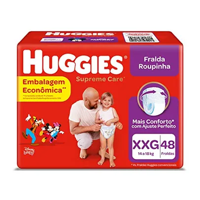 [Leve 3 Pague 2]Huggies Supreme Care - Fralda, Roupinha XXG, 48 fraldas