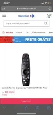 Controle Remoto Lg Smart Magic AN-MR19BA Preto| R$ 60