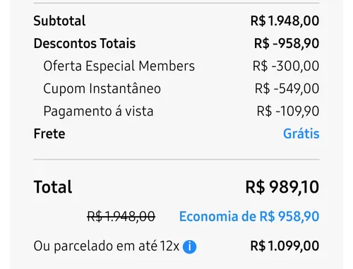 Imagem na descrição da promoção