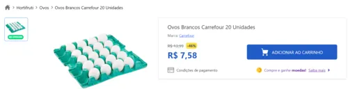 Imagem na descrição da promoção