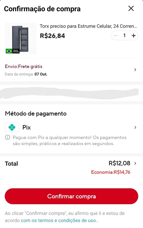 Imagem na descrição da promoção