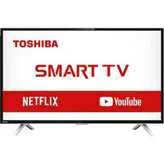 (APP AMERICANAS) Smart TV LED 32" Toshiba 32L2800 HD com Conversor Integrado 3 HDMI 2 USB Wi-Fi 60Hz - Preta