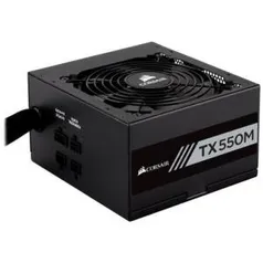 Fonte Corsair 550W 80 Plus Gold Semi Modular TX550M - R$589,90