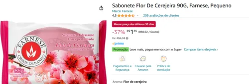 Imagem na descrição da promoção