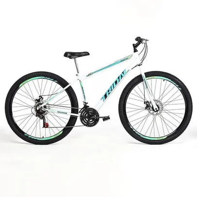 Bicicleta Tridal Reaction Mountain Bike Aro 29 36 Raios Freios a Disco - Branco