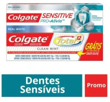 Creme Dental Colgate Sensitive Pro-Alívio 110g (GRÁTIS TOTAL 12 CLEAN MINT 90g