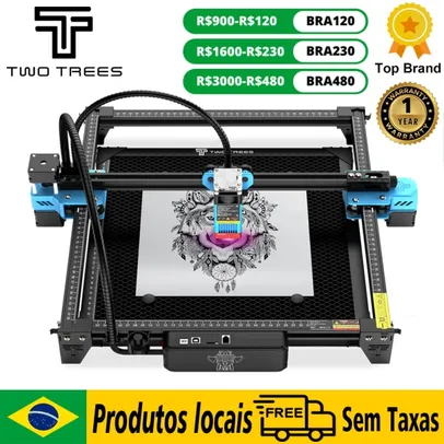 [No Brasil] TwoTrees-TTS-55 Pro Gravação a Laser e Máquina de Corte