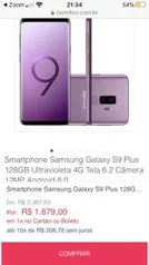 Samsung Galaxy S9 Plus 128GB Ultravioleta - R$1879