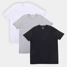 Kit Camisetas Hering Básicas Com 3 Peças Masculinas (P e GG $69 / M e G $79)