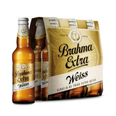 Cerveja Brahma Extra Weiss 355ml Cx com 6 unid - R$14,65