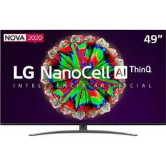 (Ame + CC Shoptime) Smart TV LED 49'' LG 49NANO81 Ultra HD 4K NanoCell IPS ThinQAI | R$2423