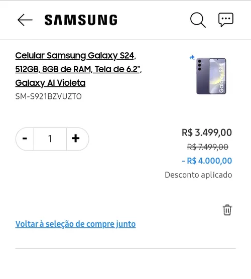 Imagem na descrição da promoção