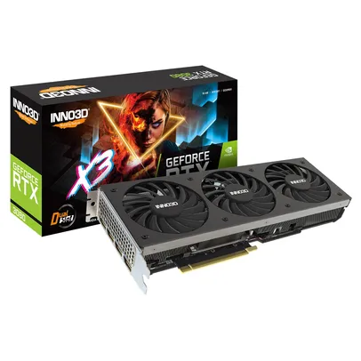 Placa de Vídeo INNO3D Geforce RTX 3080 X3, LHR, 10GB, GDDR6X, DLSS, Ray Tracing, N30803-106X-1810VA44H