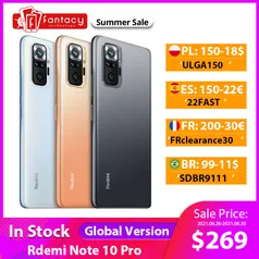 Xiaomi Redmi Note 10 PRO 6/128GB | R$1425