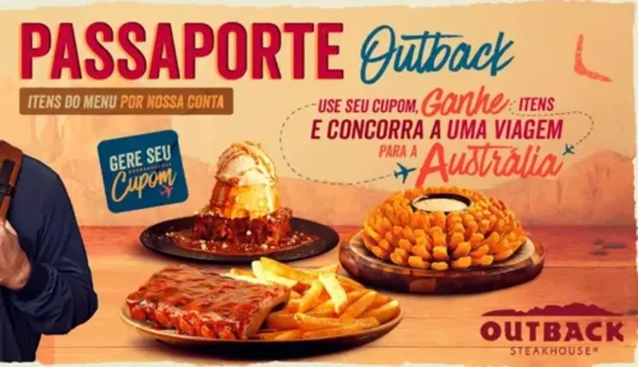 Passaporte Outback - Ganhe um Produto OutBack na Compra de Outro e Concorra a uma Viagem