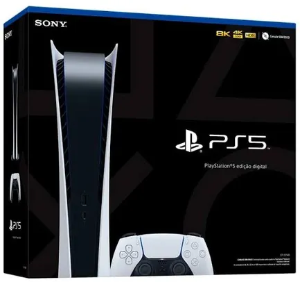 Console PlayStation® 5 Edição Digital com Controle sem fio DualSense™ | R$4199