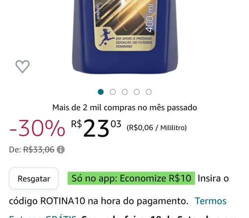 Imagem na descrição da promoção