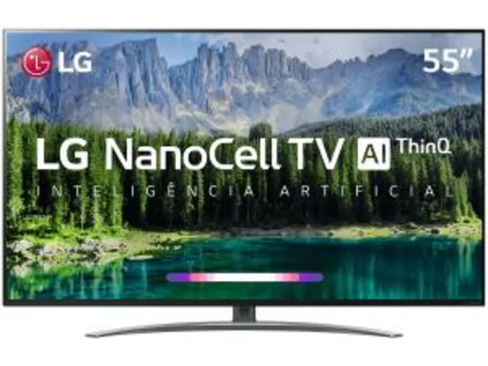 Smart TV LED 55" LG SM8600 NanoCell 4K, IPS, HDR com Dolby Vision - Atmos, WebOS 4.5, Inteligência Artificial