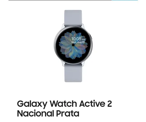 [CARTÃO PORTO SEGURO] Samsung Galaxy Active 2 4mm (preto ou preta) | R$699