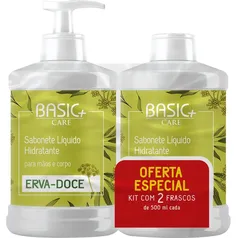 Sabonete Líquido Basic+ Care Erva Doce 500ml + Refil