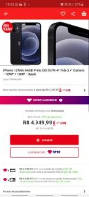 [EMPRESA][AME 4402] Iphone 12 Mini 64GB Apple | R$ 4702