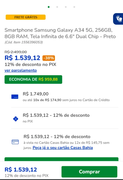 Imagem na descrição da promoção