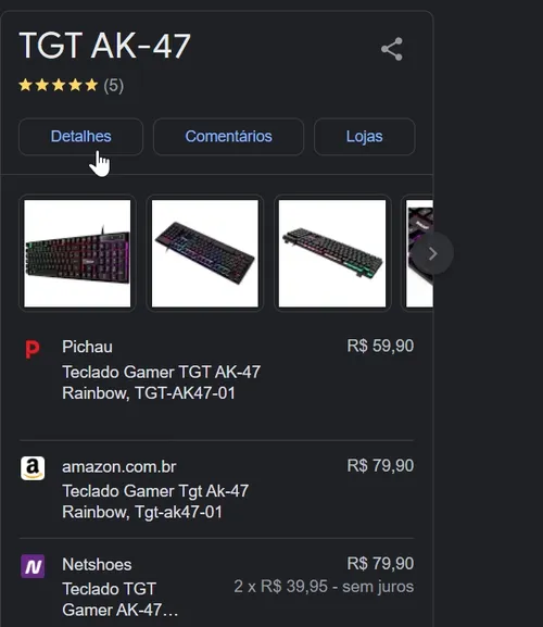 Imagem na descrição da promoção