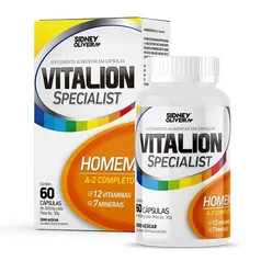 VITALION SPECIALIST HOMEM 60 CÁPSULAS SIDNEY OLIVEIRA | R$18