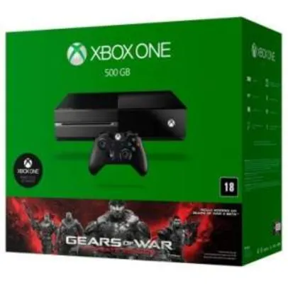 [Insinuante] Console Xbox One 500GB com 01 Controle Sem Fio + Jogo Gears of War: Ultimate Edition + Fone de Ouvido - XONE por R$ 1614