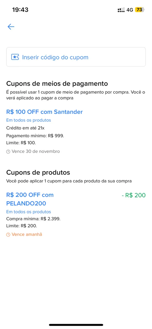 Imagem na descrição da promoção