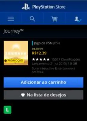 Saindo por R$ 12: [PSN] Journey PS3/PS4 - R$12 | Pelando