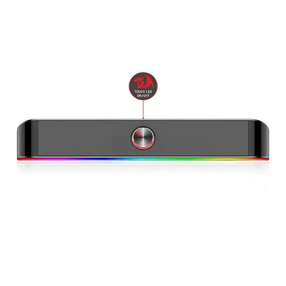 Soundbar Gamer Redragon, Adiemus GS560, RGB, Stereo 2.0, USB, 3.5mm, 2x3W, GS560