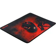 Kit Gamer Redragon Mouse Centrophorus LED Vermelho + Mousepad Control Médio M601-BA - R$102