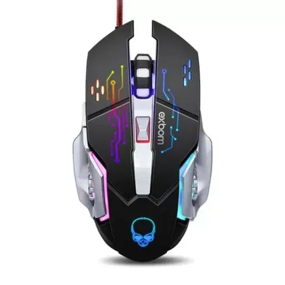 Foto do produto Mouse Com Fio Gamer 6 Botões Rgb Óptico Alta Definição