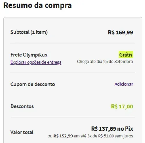 Imagem na descrição da promoção