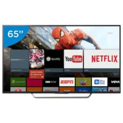 Smart TV LED 65" Sony 4K/Ultra HD KD-65X7505D - Wi-Fi 4 HDMI 3 USB DLNA - R$ 4899