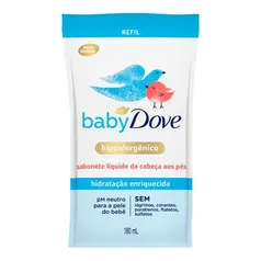 5uni Sabonete Líquido Dove Baby Hidratação Enriquecida Refil 180ml