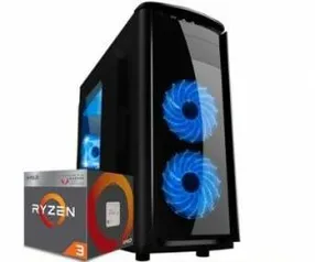 Computador Gamer Ryzen 3 2200G, 8GB, HD 1TB, Vega 8, 400W - R$1.780