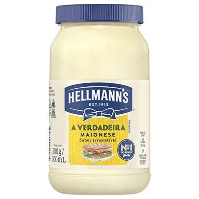 [+Por- R$7.5 ] Hellmann's Maionese Tradicional 500G