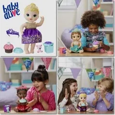 Boneca Baby Alive Festa Surpresa Morena E0597 - Hasbro