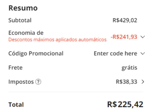 Imagem na descrição da promoção