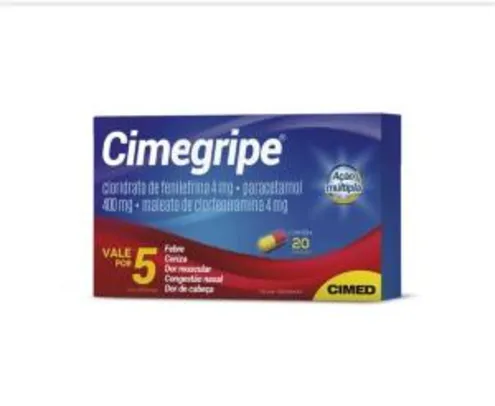 CIMEGRIPE 20 CÁPSULAS - R$7