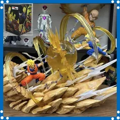 Dragon Ball Anime Action Figure, escala 1/6, Goku Vs Vegeta,