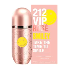 Perfume 212 Vip Rose Smiley Carolina Herrera Feminino Eau de Parfum- 80ml