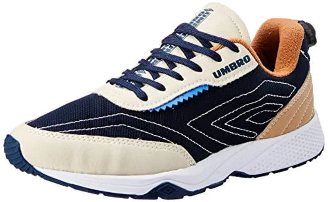 [App] UMBRO London Jogger Tênis, Masculino, Marinho/Bege/Amêndoa, 40